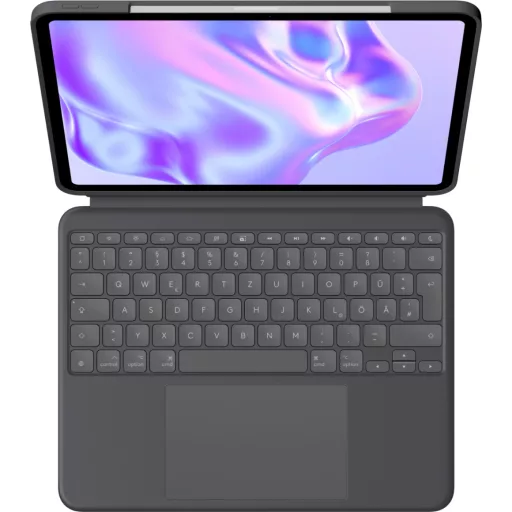 Logitech Combo Touch QWERTZ Német Smart Connector Grafit