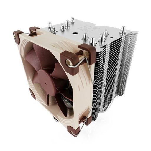 Noctua NH-U9S számítógépes hűtőrendszer Processzor Hűtő 9,2 cm Barna, Fémes