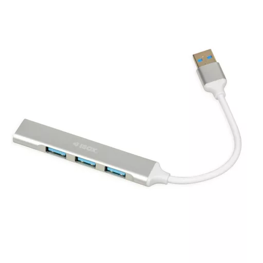 iBox IUH3FAS hálózati csatlakozó USB 3.2 Gen 1 (3.1 Gen 1) Type-A 5000 Mbit/s Fehér
