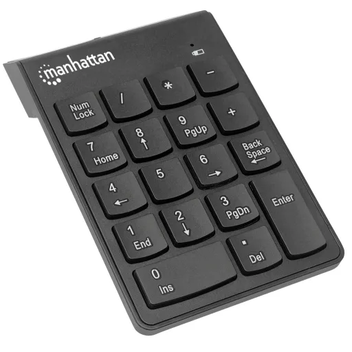 Manhattan 178846 numerikus billentyűzet Laptop/PC Vezeték nélküli RF Fekete