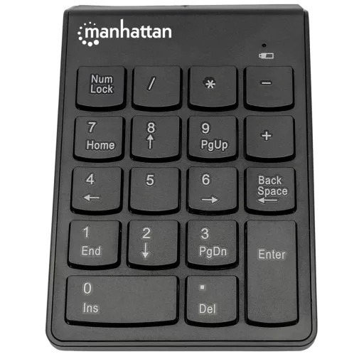 Manhattan 178846 numerikus billentyűzet Laptop/PC Vezeték nélküli RF Fekete