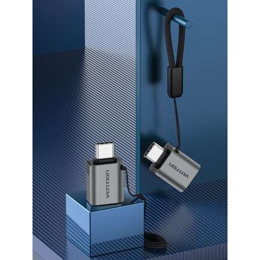 Vention CDQH0 csatlakozó átlakító USB C USB A Szürke
