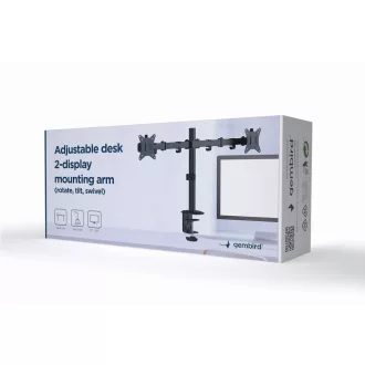 Gembird MA-D2-01 asztali TV konzol 81,3 cm (32") Fekete