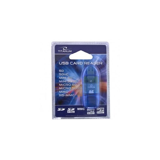 TITANUM TA101B kártyaolvasó USB 2.0 Kék