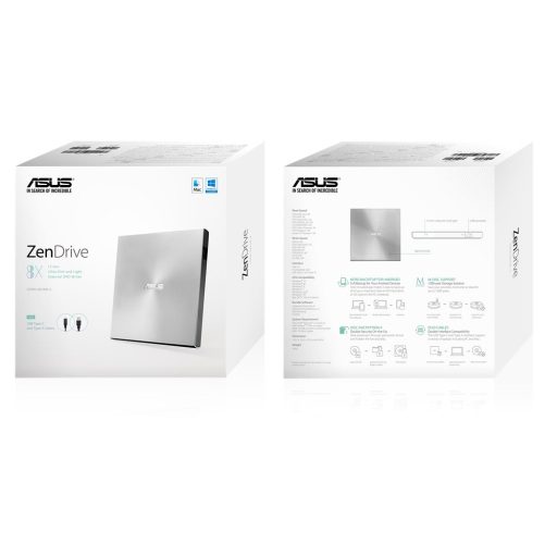 ASUS ZenDrive U9M optikai meghajtó DVD±RW Ezüst