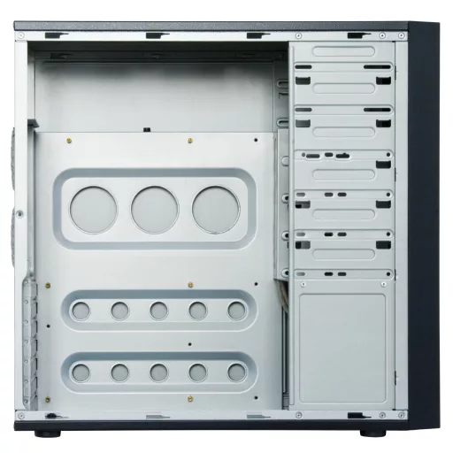Chieftec CQ-01B-U3-OP Midi Tower Fekete