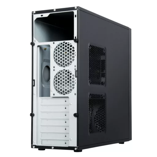 Chieftec CQ-01B-U3-OP Midi Tower Fekete