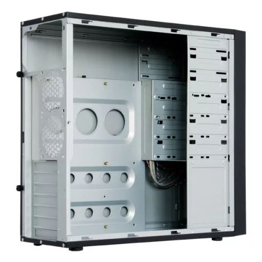 Chieftec CQ-01B-U3-OP Midi Tower Fekete