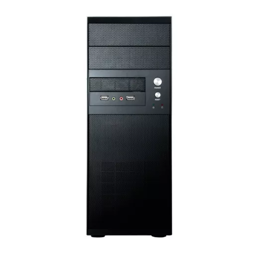 Chieftec CQ-01B-U3-OP Midi Tower Fekete