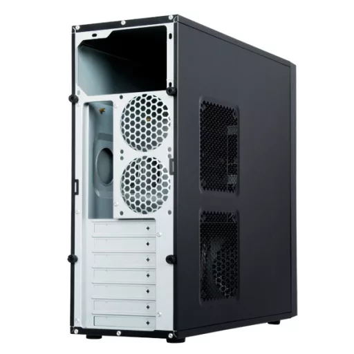 Chieftec CQ-01B-U3-OP Midi Tower Fekete