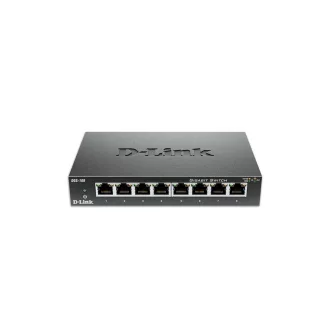   D-Link DGS-108 Beállítást nem igénylő (unmanaged) L2 Gigabit Ethernet (10/100/1000) Fekete