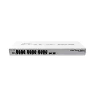   Mikrotik CRS326-24G-2S+RM hálózati kapcsoló Vezérelt L2 Gigabit Ethernet (10/100/1000) Szürke