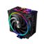 Akasa Soho H4 Plus Processzor Hűtő 12 cm Fekete 1 db