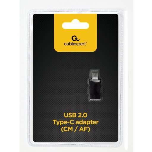 Gembird A-USB2-CMAF-01 csatlakozó átlakító USB Type-C USB type-A Fekete