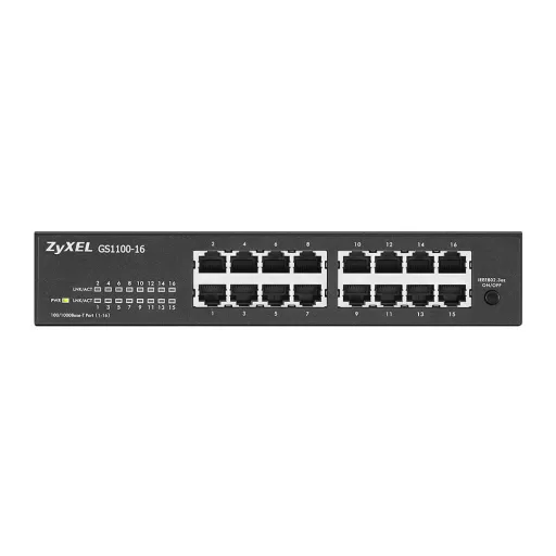 Zyxel GS1100-16 Beállítást nem igénylő (unmanaged) Gigabit Ethernet (10/100/1000)