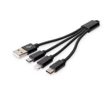 Digitus DB-300160-002-S hálózati csatlakozó Fekete