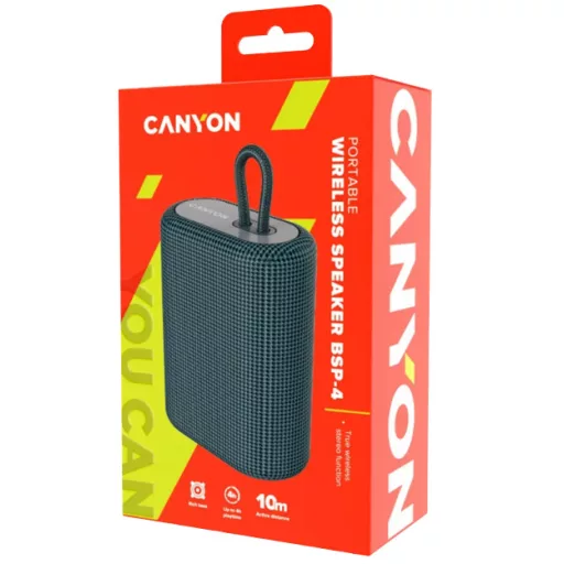 Canyon BSP-4 Sztereó hordozható hangszóró Grafit 5 W
