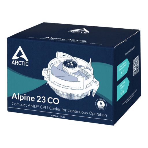 ARCTIC Alpine 23 CO Processzor Hűtő 9 cm Alumínium, Fekete 1 db