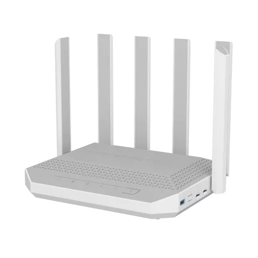 Keenetic Hero 5G (KN-4110) vezetéknélküli router 2.5 Gigabit Ethernet Kétsávos (2,4 GHz / 5 GHz) Szürke, Fehér