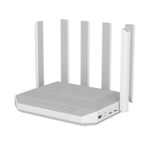 Keenetic Hero 5G (KN-4110) vezetéknélküli router 2.5 Gigabit Ethernet Kétsávos (2,4 GHz / 5 GHz) Szürke, Fehér