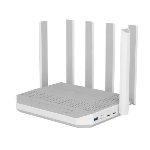 Keenetic Hero 5G (KN-4110) vezetéknélküli router 2.5 Gigabit Ethernet Kétsávos (2,4 GHz / 5 GHz) Szürke, Fehér