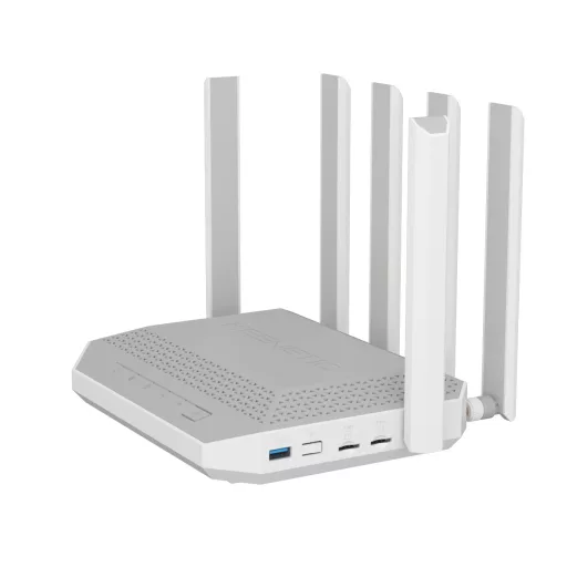 Keenetic Hero 5G (KN-4110) vezetéknélküli router 2.5 Gigabit Ethernet Kétsávos (2,4 GHz / 5 GHz) Szürke, Fehér