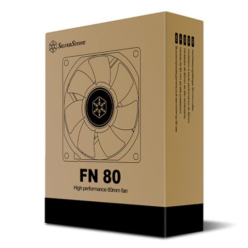 Silverstone FN80 8 cm Fekete 1 db