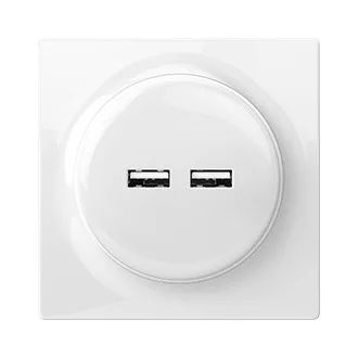 Fibaro Walli N csatlakozóaljzat 2x USB Fehér