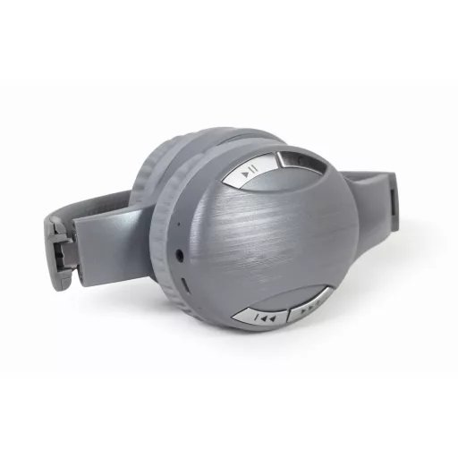 Gembird BTHS-01-SV fejhallgató és headset Vezetékes és vezeték nélküli Fejpánt Hívás/zene Micro-USB Bluetooth Ezüst