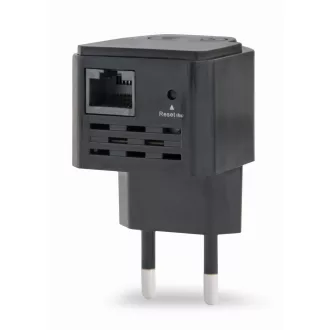   Gembird WNP-RP300-03-BK híd és jelismétlő Hálózati jelismétlő 300 Mbit/s Fekete