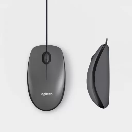 Logitech 910-006652 egér Irodai Kétkezes USB A típus Optikai 1000 DPI