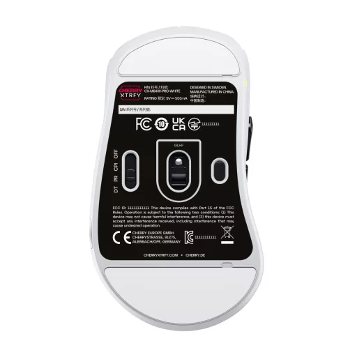 CHERRY XTRFY CX-M64W-PRO-WHITE egér Játék Vezeték nélküli RF 26000 DPI