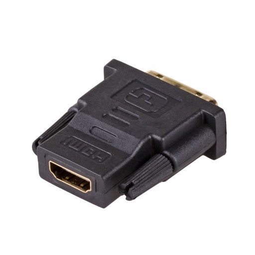 Akyga Adapter AK-AD-41 DVI-D Dual link M - HDMI F black color - Adapter - Digital/Display/Video DVI 24+1 Fekete