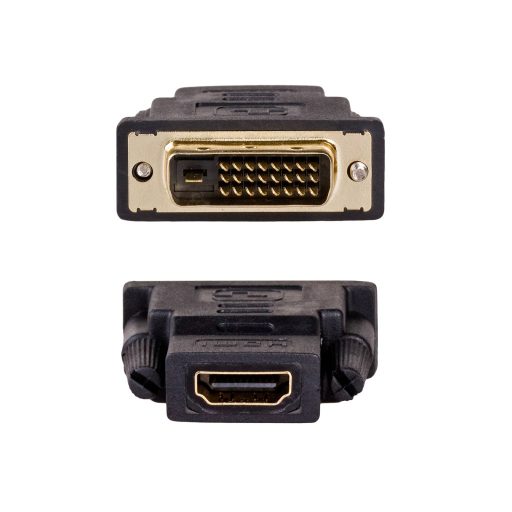 Akyga Adapter AK-AD-41 DVI-D Dual link M - HDMI F black color - Adapter - Digital/Display/Video DVI 24+1 Fekete