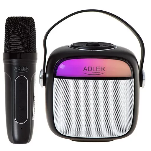 Adler AD 1199 black Karaoke speaker with microphone - SD/USB/AUX/Bluetooth