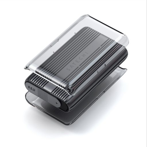 Satechi USB4 NVMe SSD Pro Külső SSD ház Szürke, Átlátszó