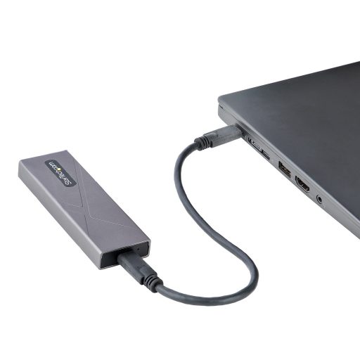 StarTech.com M2-USB-C-NVME-SATA tárolóegység burkolat Külső SSD ház Szürke M.2