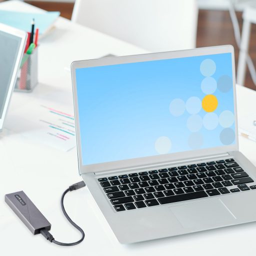 StarTech.com M2-USB-C-NVME-SATA tárolóegység burkolat Külső SSD ház Szürke M.2