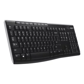   Logitech 920-003748 billentyűzet Otthoni Vezeték nélküli RF AZERTY Francia Fekete