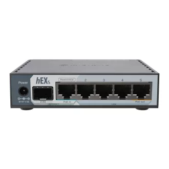 Mikrotik E60IUGS vezetékes router Gigabit Ethernet Fekete