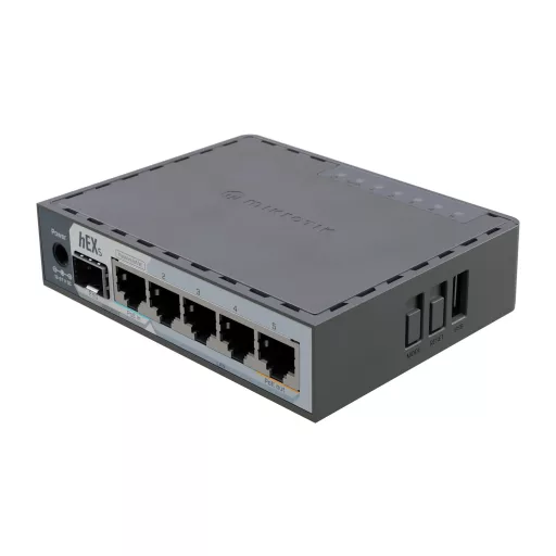 Mikrotik E60IUGS vezetékes router Gigabit Ethernet Fekete
