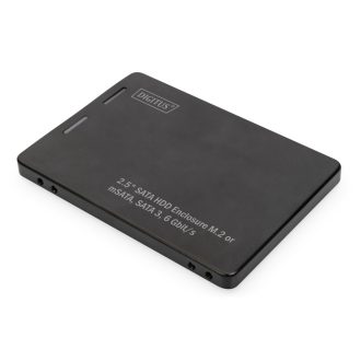   Digitus DA-71118 tárolóegység burkolat Külső SSD ház Fekete 2.5"