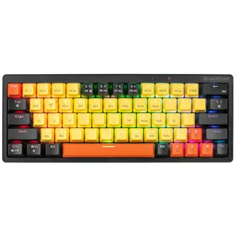   Tracer EVO2 billentyűzet Játék USB + RF Wireless + Bluetooth QWERTY Angol Fekete, Narancssárga, Sárga