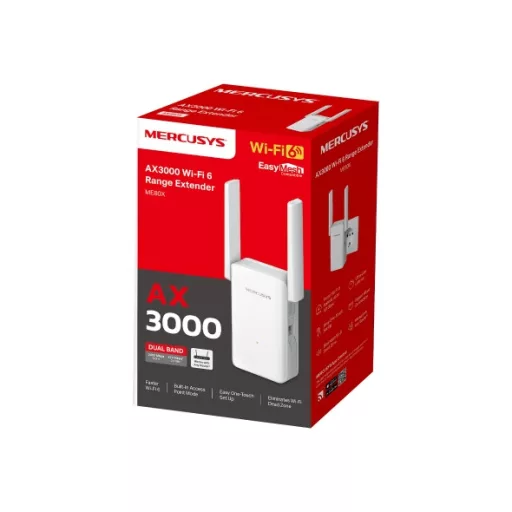 Mercusys ME80X hálózati bővítő Fehér 100, 1000 Mbit/s