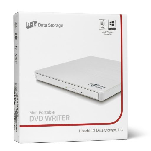 Hitachi-LG Slim Portable DVD-Writer optikai meghajtó DVD±RW Fehér