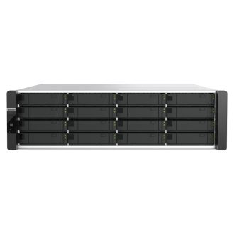   QNAP ES1686dc R2 NAS Rack (3U) Intel® Xeon® D D-2142IT 48 GB DDR4 0 TB QNAP QES Fekete, Szürke