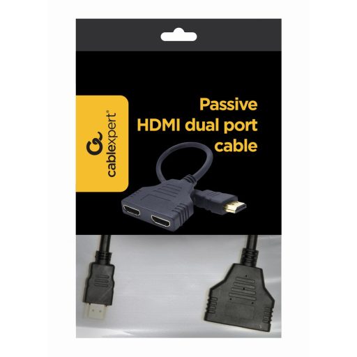 Gembird DSP-2PH4-04 HDMI kábel HDMI A-típus (Standard) 2 x HDMI Type A (Standard) Fekete