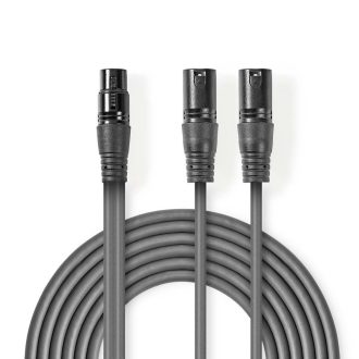   Nedis COTH15020GY15 audio kábel 1,5 M 2 x XLR (3-pin) XLR (3-pin) Szürke