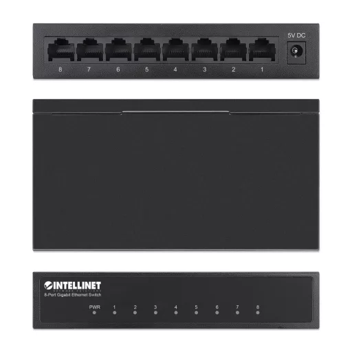 Intellinet 530347 hálózati kapcsoló Gigabit Ethernet (10/100/1000) Fekete