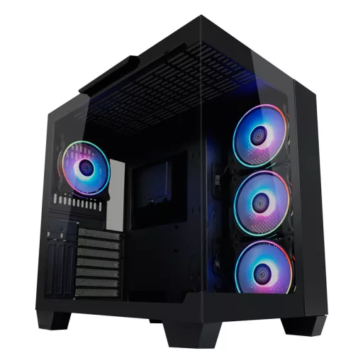 LC-Power 809B Midi Tower Fekete